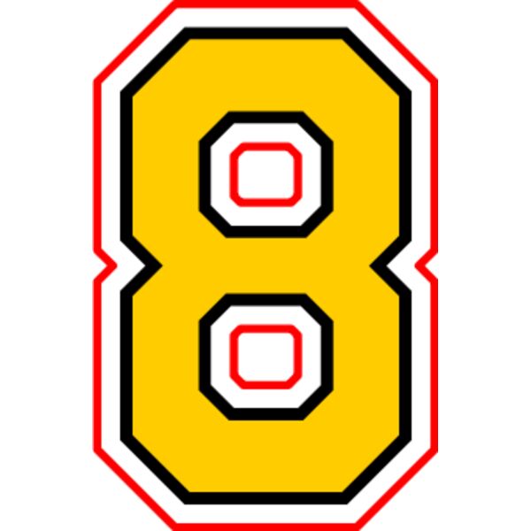 8   Collegiate Numbers 2 Layer Thumbnail