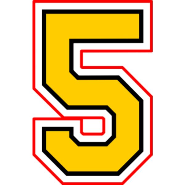 5   Collegiate Numbers 2 Layer Thumbnail