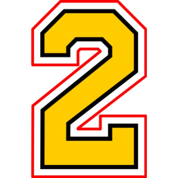 2   Collegiate Numbers 2 Layer Thumbnail